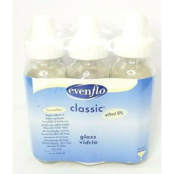 evenflo glass bottles 8 oz